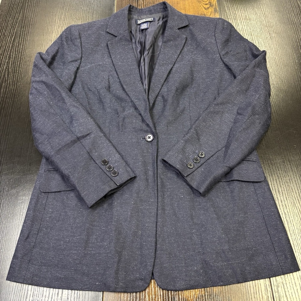 Lands' End School Uniform Boys Hopsack Blazer Deep Navy Size‎ 6